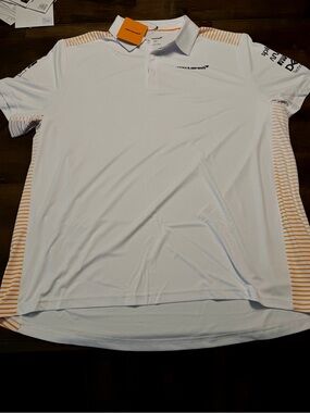 McLaren F1 2021 Team Polo White NWT 2XL Official Formula 1 Shirt